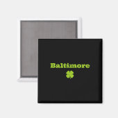 Aimant Byltimore Md Fierté Irlandaise Trèfle St Patricks (Recto/Verso)