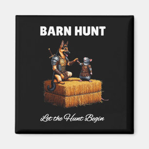 Aimant Byrn Hunt Lover - Joli Rat Guerrier Et Germain