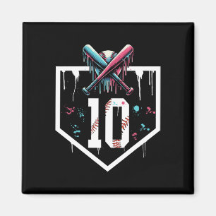 Aimant Bysebyll 10e anniversaire plaque de base garçon je