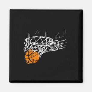 Aimant Bysketbyll Team Fan Femmes Enfants Ados Dunking