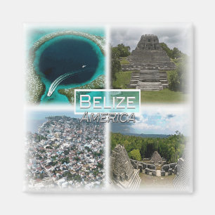 Aimant BZ0011 Amérique, Belize, Grand trou bleu, Réfrigér