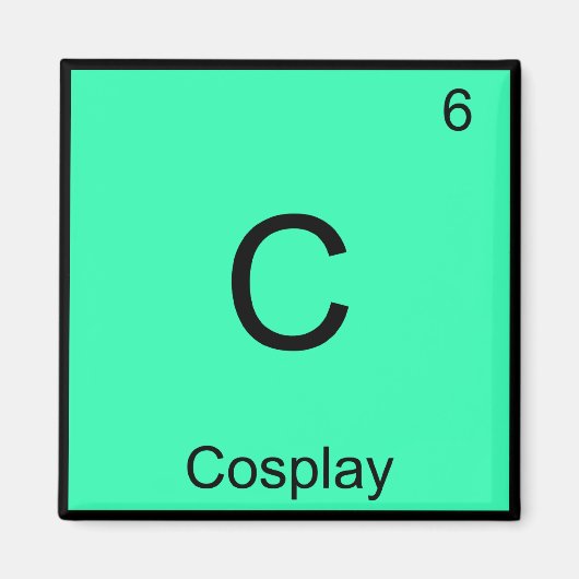Aimant C - Cosplay Chimie Élément Symbole Costume Tee (Devant)