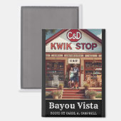 Aimant C&D Kwik Stop – Collection Southern Psychos (Recto/Verso)