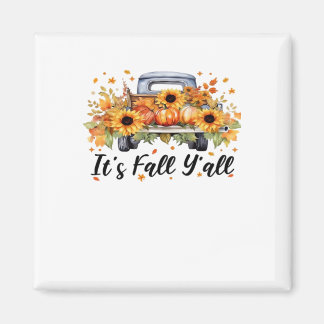 Aimant C’est automne Y’all Citrouille arbre d’automne Hel