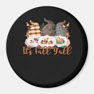 Aimant C’est automne Y’all Gnomes In Automne Plaid And Le