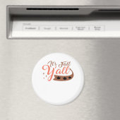 Aimant C’est l’automne Y’all, automne Citrouille Squelett (In Situ (Lave-vaisselle))