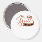 Aimant C’est l’automne Y’all, automne Citrouille Squelett (Recto/Verso)