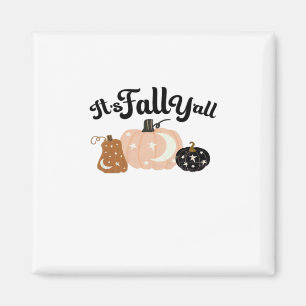 Aimant C’est l’automne Y’all avec des lunes Belle Hallowe