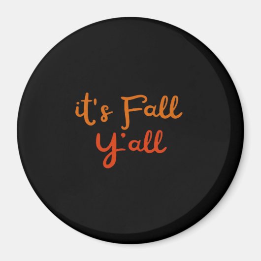 Aimant C’est l’automne Y’all Happy Fall Y’all Retro Style (Devant)