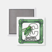 Aimant C is for Cicada – GTA Style ABC Learning (Recto/Verso)