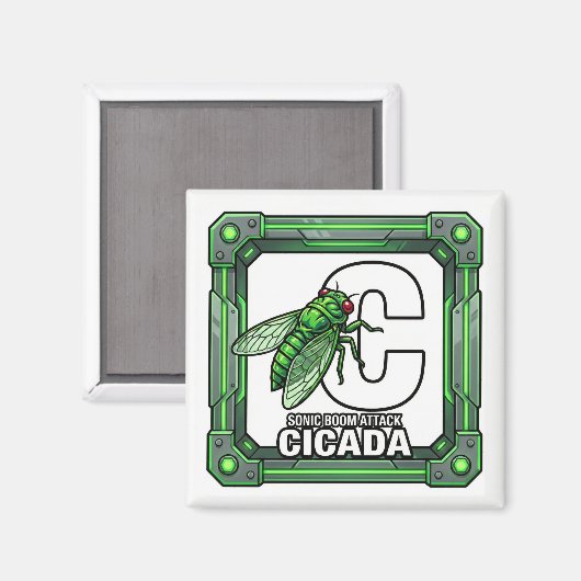 Aimant C is for Cicada – GTA Style ABC Learning (Recto/Verso)