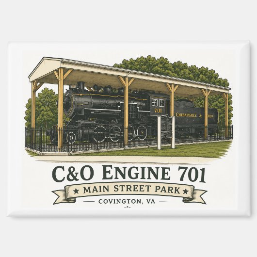 Aimant C&O Engine 701 (Recto)