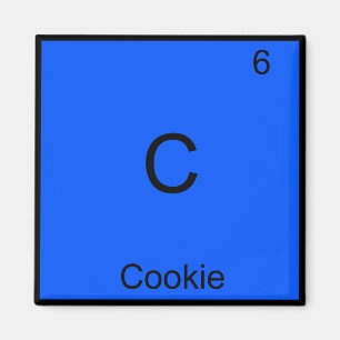 Aimant C - Symbole d'élément de chimie de cookie drôle