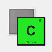 Aimant C - Symbole périodique de la table de chimie du ca (Recto/Verso)