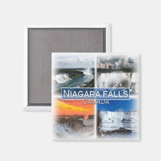 Aimant CA0022 Amérique Canada, chutes du Niagara, réfrigé (Recto/Verso)