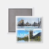 Aimant CA0028 Amérique, Canada, Banff, Bow River, Fridge (Recto/Verso)