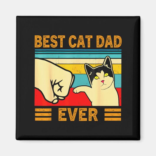 Aimant Ca Men Cat Dad Ever Funny Cat Lover Gift  (Devant)