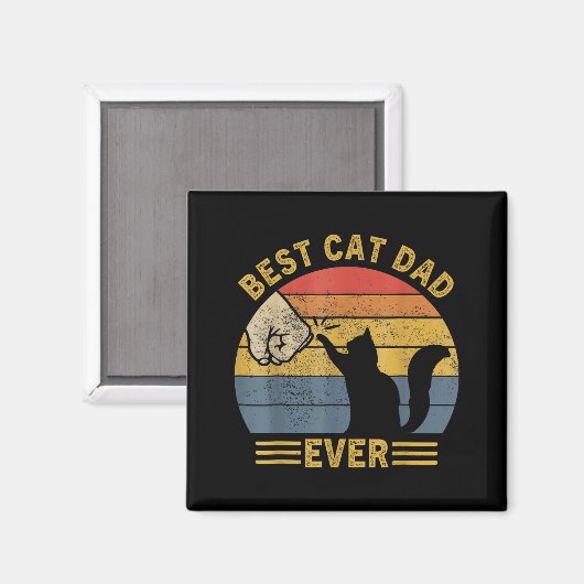 Aimant Ca Men Cat Dad Ever Funny Cat Lover Gift  (Recto/Verso)