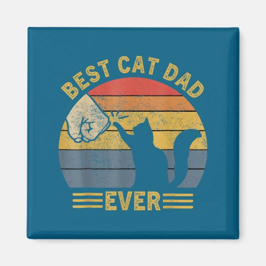 Aimant Ca Men Cat Dad Ever Funny Cat Lover Gift  (Devant)