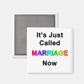Aimant Ça s'appelle juste Mariage maintenant (Recto/Verso)