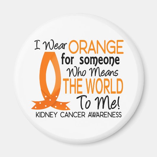 Aimant Ça Signifie Le Monde Pour Moi Cancer Du Rein (Devant)