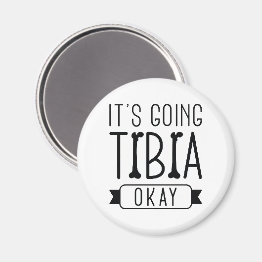 Aimant Ça va bien Tibia (Recto/Verso)