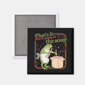 Aimant Ça va dans la soupe Mème de grenouille drôle Saint (Recto/Verso)