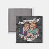 Aimant Ça veut dire que je suis marié, demande à mon mari (Recto/Verso)