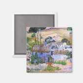 Aimant Cabanes à toit de chaume par colline par Vincent v (Recto/Verso)