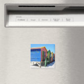 Aimant Cabanes de plage colorées (In Situ (Lave-vaisselle))