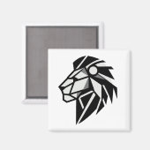 Aimant Cabeza de león poligonal (Recto/Verso)