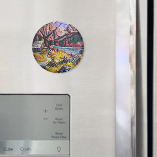 Aimant Cabin by the Lake Oil Painting