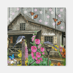 Aimant Cabin flower garden