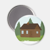 Aimant Cabine dans les arbres (Recto/Verso)