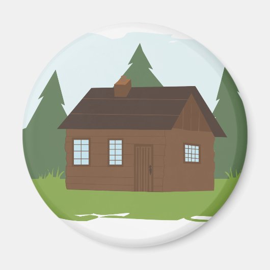 Aimant Cabine dans les arbres (Devant)