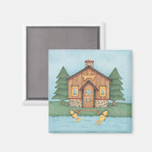 Aimant Cabine de pêche (Recto/Verso)