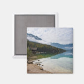 Aimant Cabine le long du lac Bohinj en Slovénie (Recto/Verso)