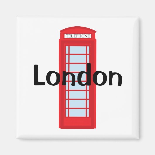 Aimant Cabine téléphonique de Londres (Devant)