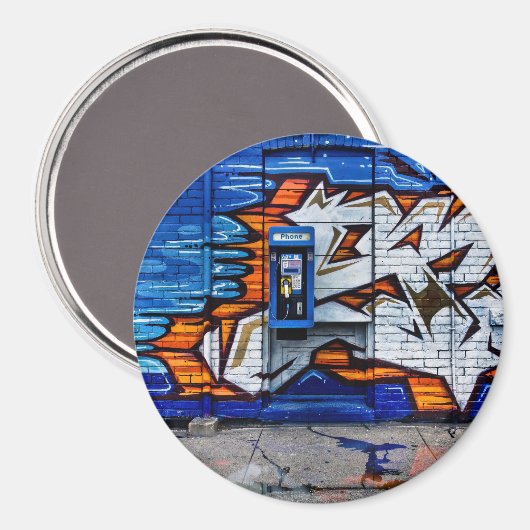 Aimant Cabine téléphonique n°12 Version couleur Reflet (Recto/Verso)
