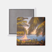 Aimant Cabo Rojo, Porto Rico - Plage à Joyuda (Recto/Verso)