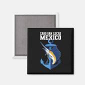 Aimant Cabo San Lucas Marlin Ancre aventure pêche (Recto/Verso)