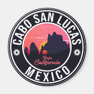 Aimant Cabo San Lucas Mexique Arch Retro Vintage Sunset
