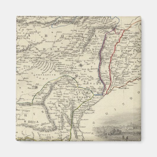 Aimant Cabool, le Pendjab et le Belochistan (Devant)