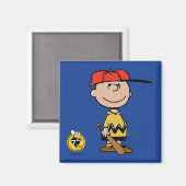 Aimant cacahuètes | Charlie Brown Baseball Smile (Recto/Verso)