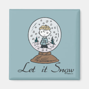 Aimant cacahuètes Charlie Brown Snow Globe