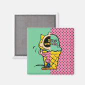 Aimant cacahuètes | Crème de glace Sally demi et demi (Recto/Verso)