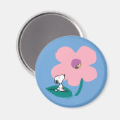 Aimant cacahuètes | Illustration Nature Rose Flower (Recto/Verso)