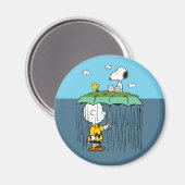 Aimant cacahuètes | Jour ensoleillé Jour de pluie Half &  (Recto/Verso)