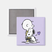 Aimant cacahuètes | Saint Valentin | Charlie Brown & Snoo (Recto/Verso)