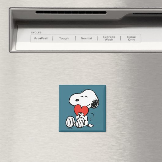 Aimant cacahuètes | Saint Valentin | Snoopy Heart Hug (In Situ (Lave-vaisselle))